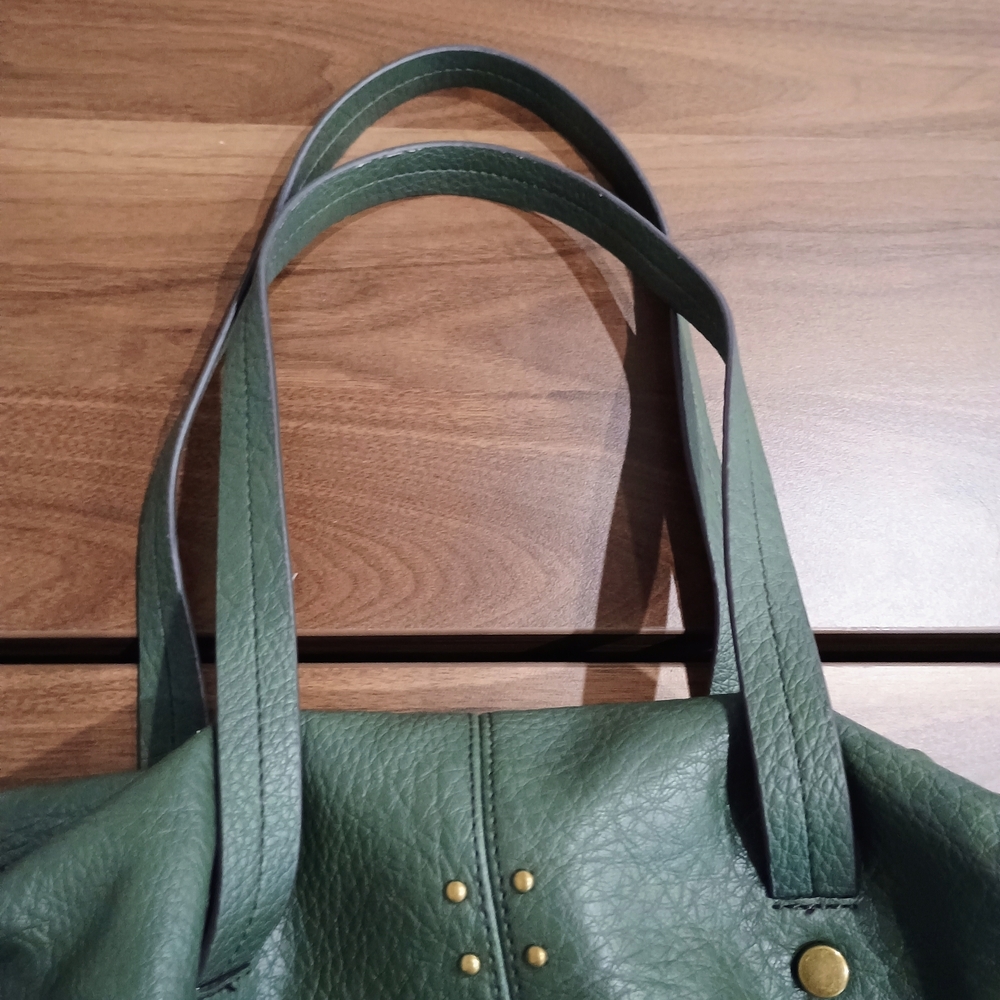 a.n.a Teal Leather Shoulder Bag with Gold Accents - Picture 3 of 10